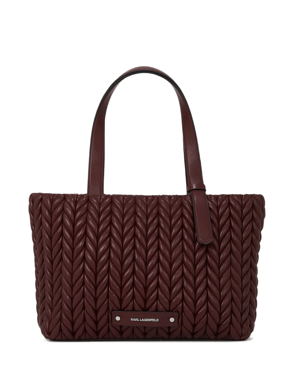 Karl Lagerfeld medium K/Weave tote bag | Red | Image 1
