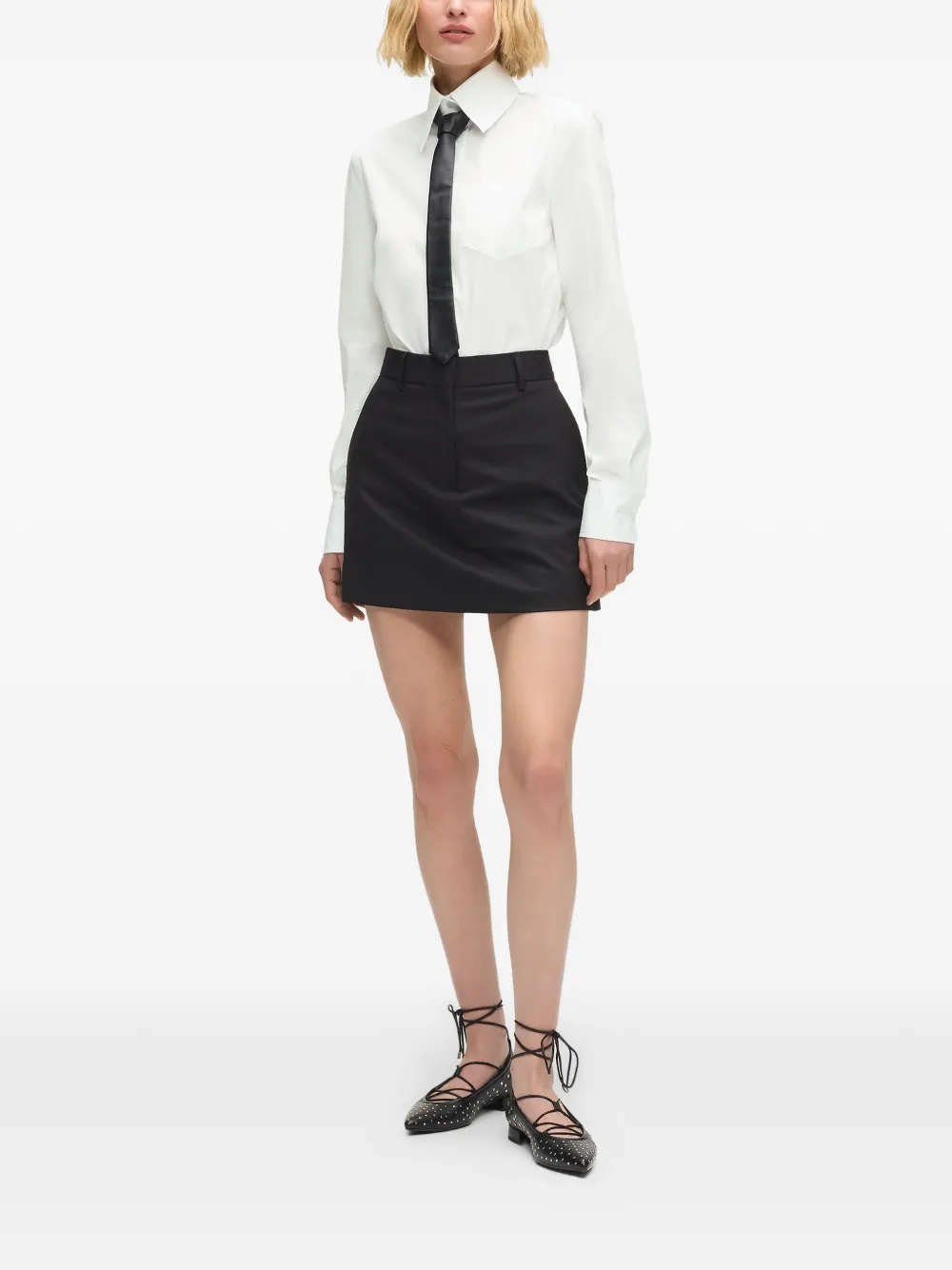  Karl Lagerfeld Embroidered-pocket Shirt - White 