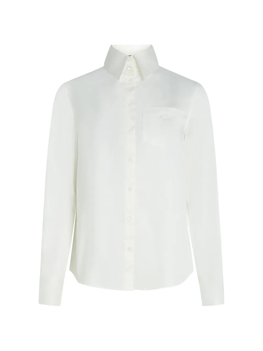 Karl Lagerfeld Camicia con ricamo - Bianco
