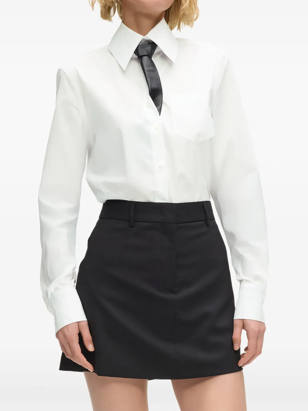  Karl Lagerfeld Embroidered-pocket Shirt - White 