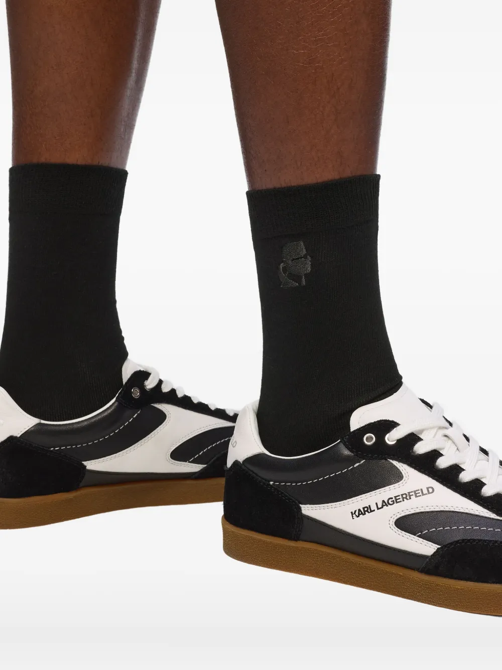 Karl Lagerfeld Vijf paar Kameo sokken met logo Zwart