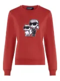 Karl Lagerfeld sketch-print sweater - Red