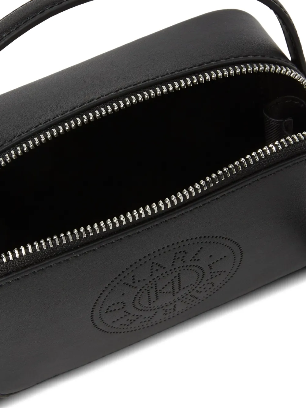 Karl Lagerfeld Crossbodytas met logo-reliëf Zwart