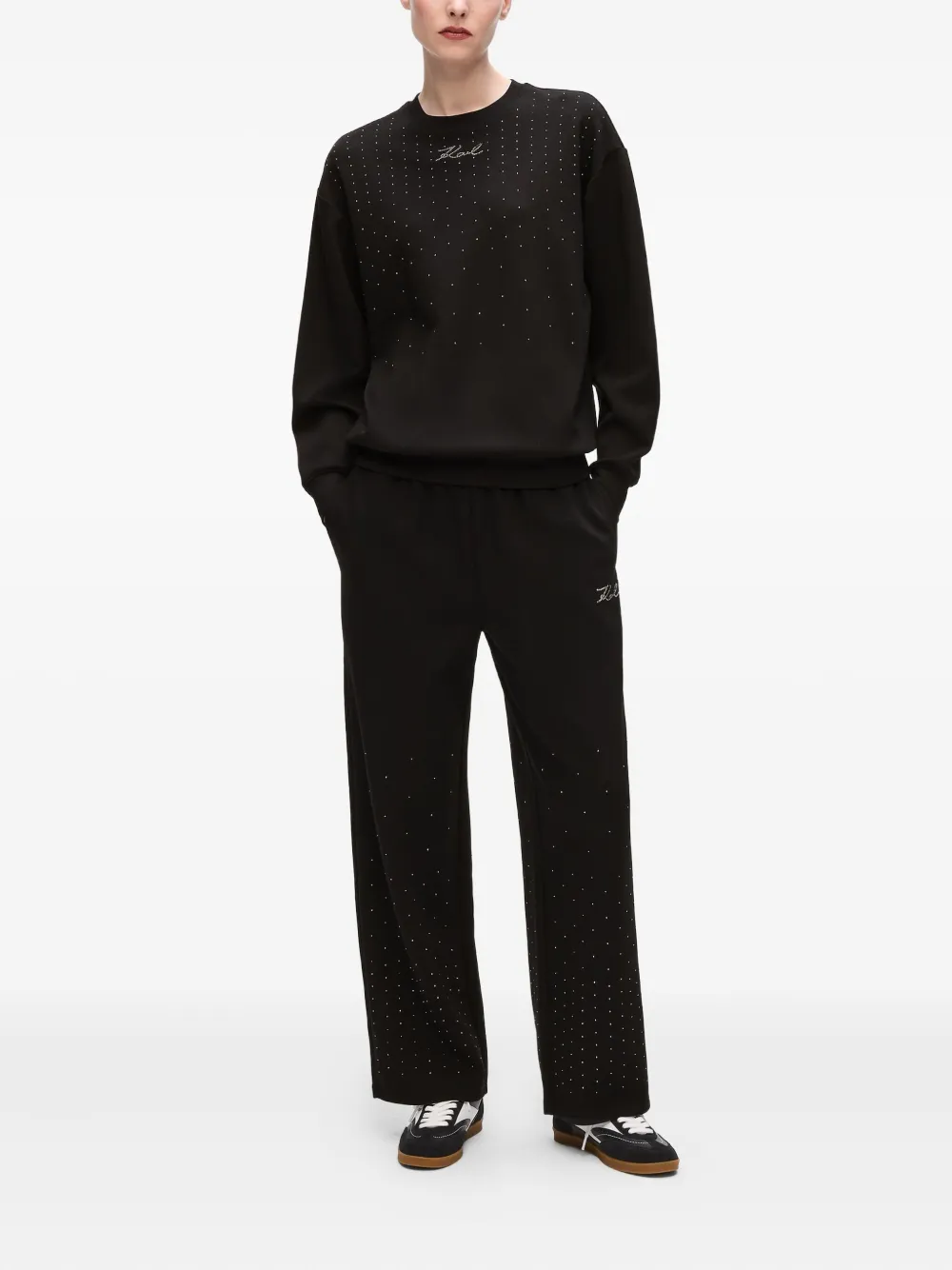 Karl Lagerfeld rhinestone-embellished sweatshirt | Sweaters | Image 2