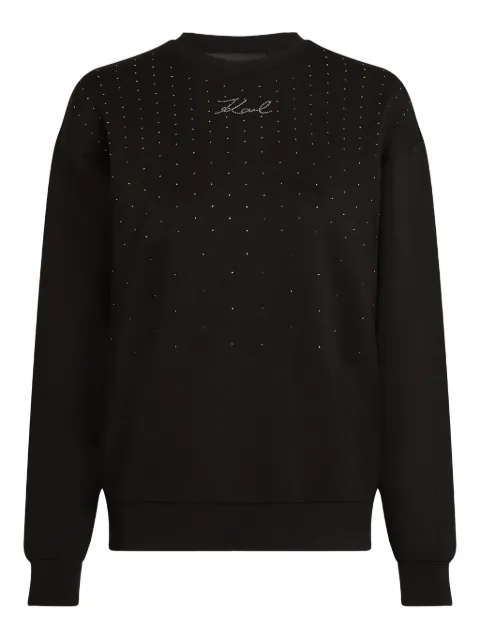 Karl Lagerfeld rhinestone-embellished sweatshirt
