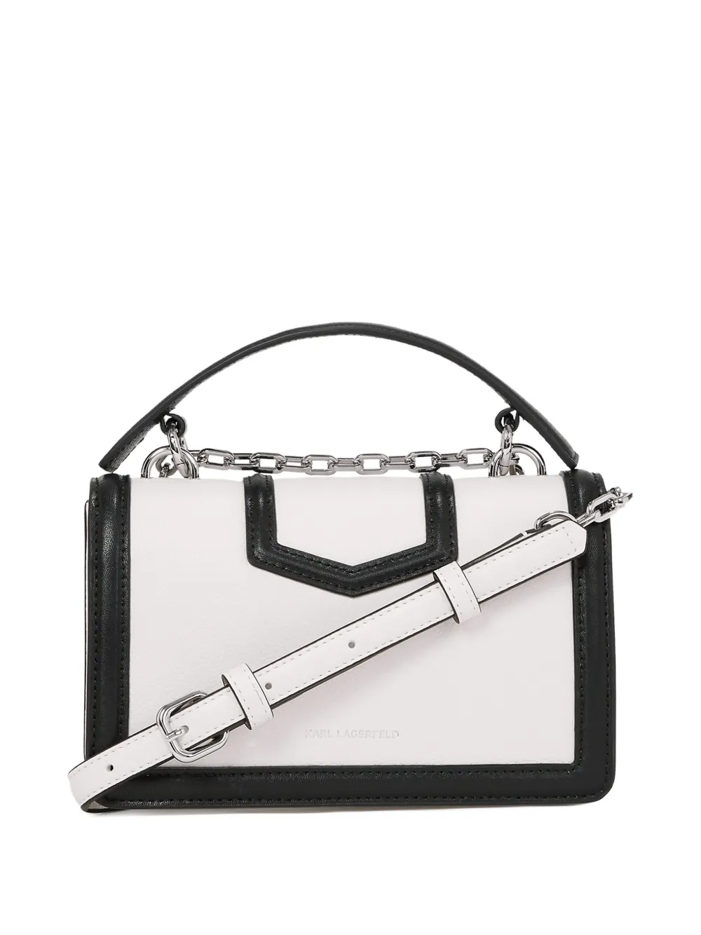 Karl Lagerfeld Small K/nova Crossbody Bag In White