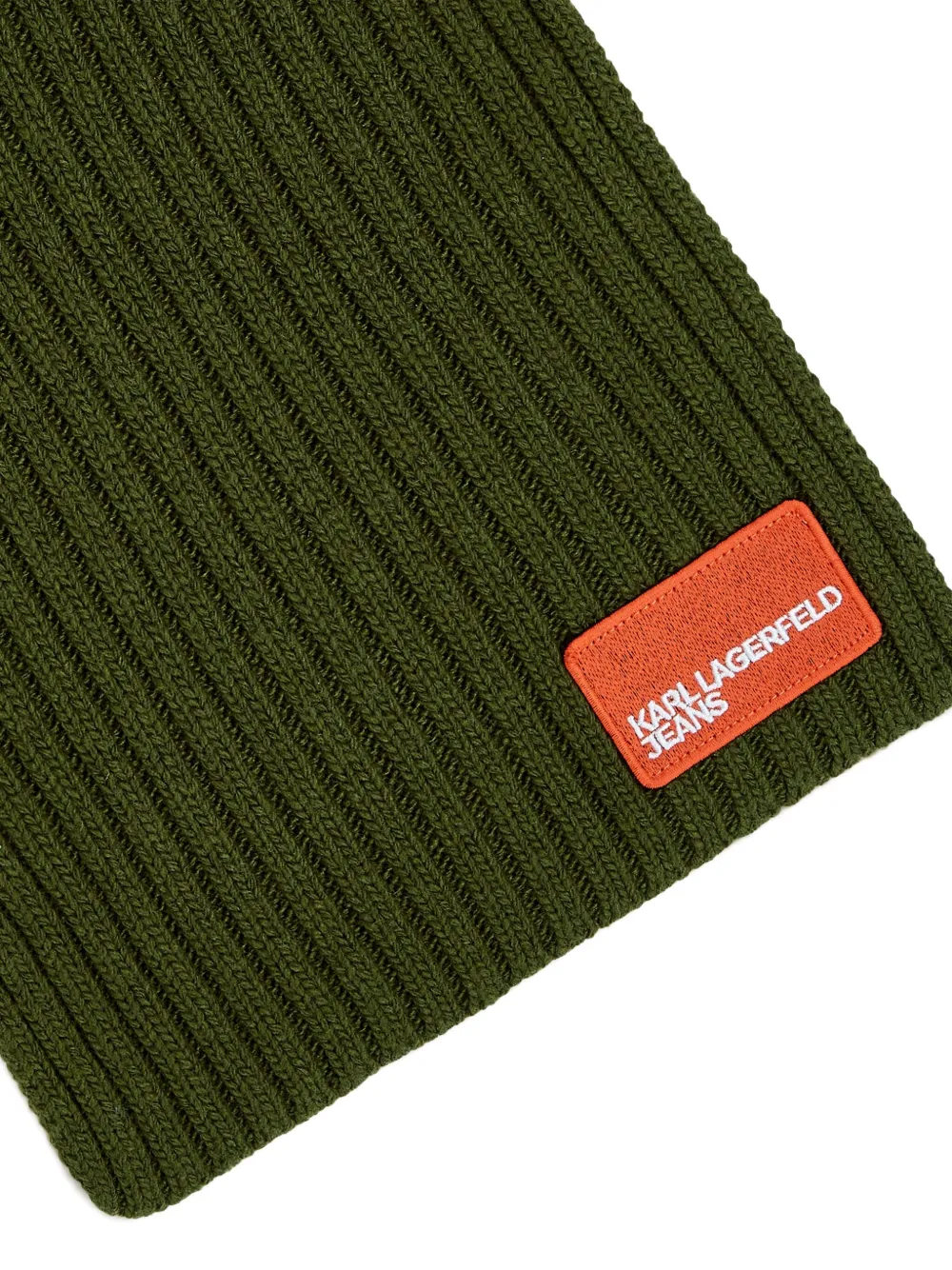 Karl Lagerfeld Jeans Sjaal met logopatch Groen