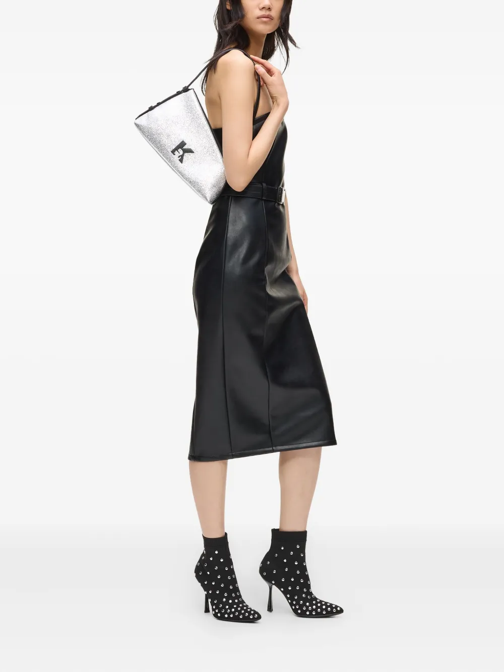 Karl Lagerfeld Jeans Strapless midi-jurk Zwart