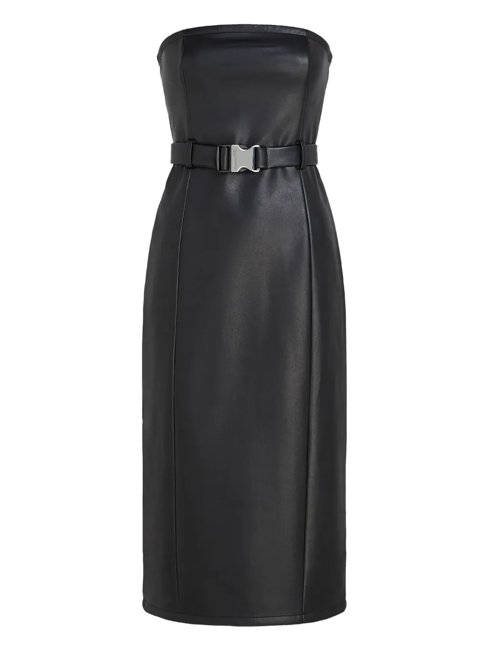 Karl Lagerfeld Jeans vestido estilo strapless con cinturón | negro | Image 1