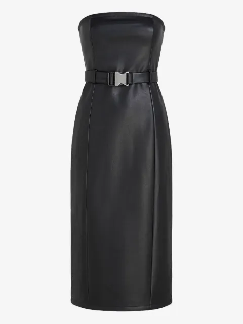 Karl Lagerfeld Jeans vestido estilo strapless con cinturón