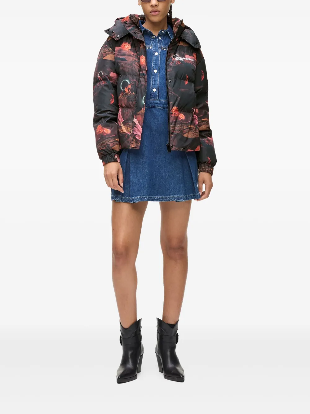 Karl Lagerfeld Jeans chamarra con estampado gráfico | Chamarras capitonadas | Image 2