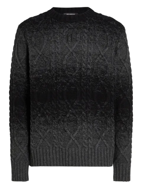 Karl Lagerfeld cable-knit jumper