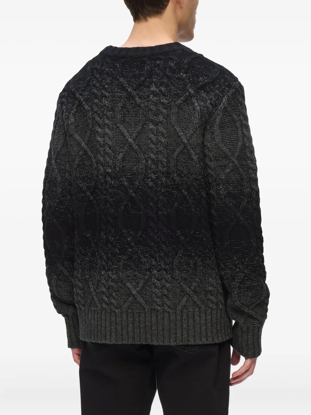 Karl Lagerfeld Kabelgebreide trui Zwart