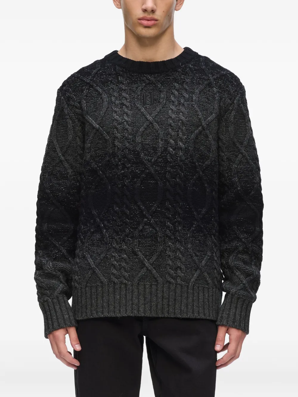 Karl Lagerfeld Kabelgebreide trui Zwart