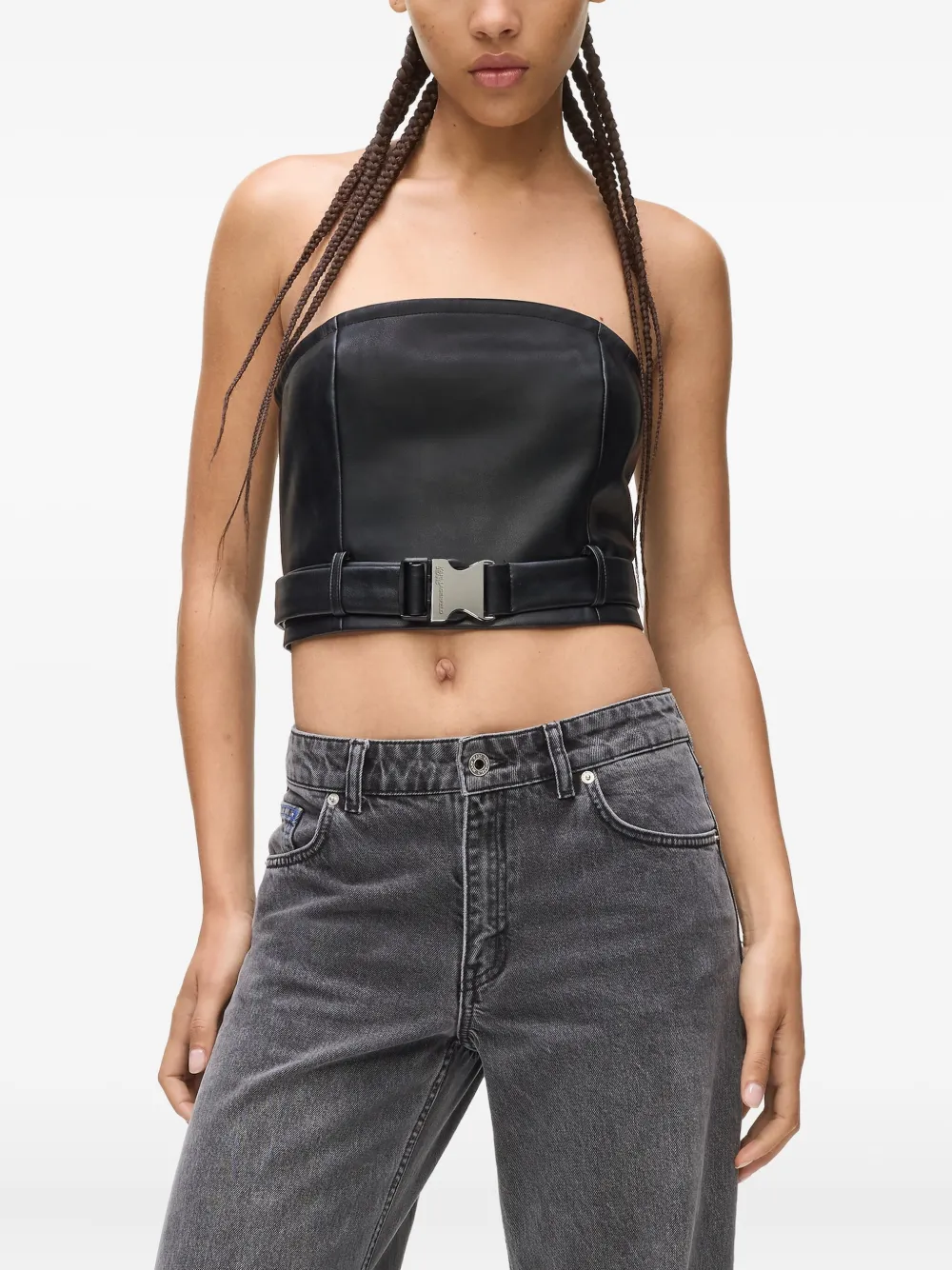 Karl Lagerfeld Jeans Strapless top Zwart