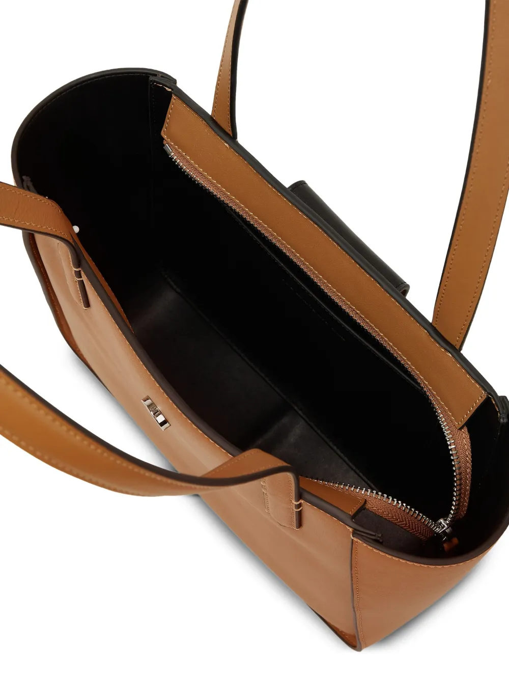 Karl Lagerfeld K Signature kleine leren shopper Bruin