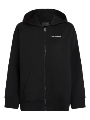Comme Des Garçons Play ハートパッチ ジップパーカー | ブラック