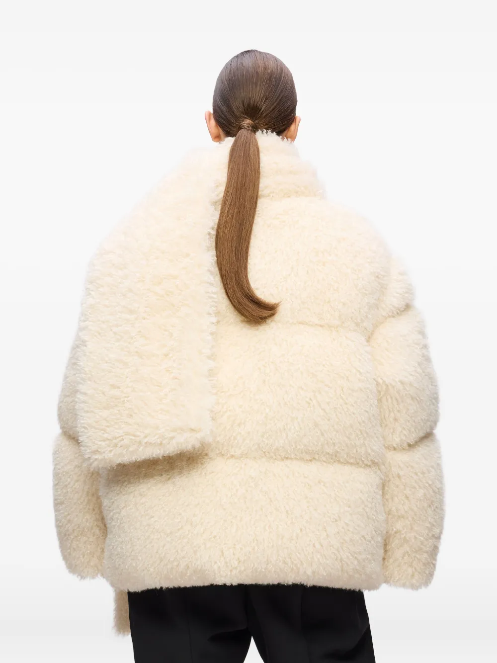 Karl Lagerfeld Karl Studio Faux-fur Coat In Neutral
