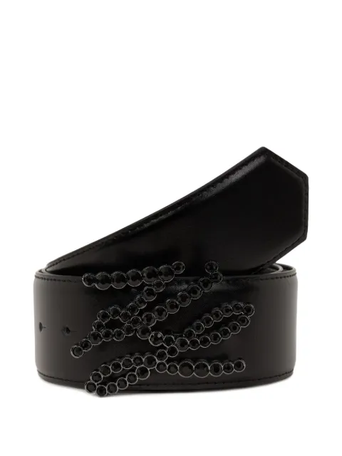 Karl Lagerfeld K/Autograph rhinestones belt