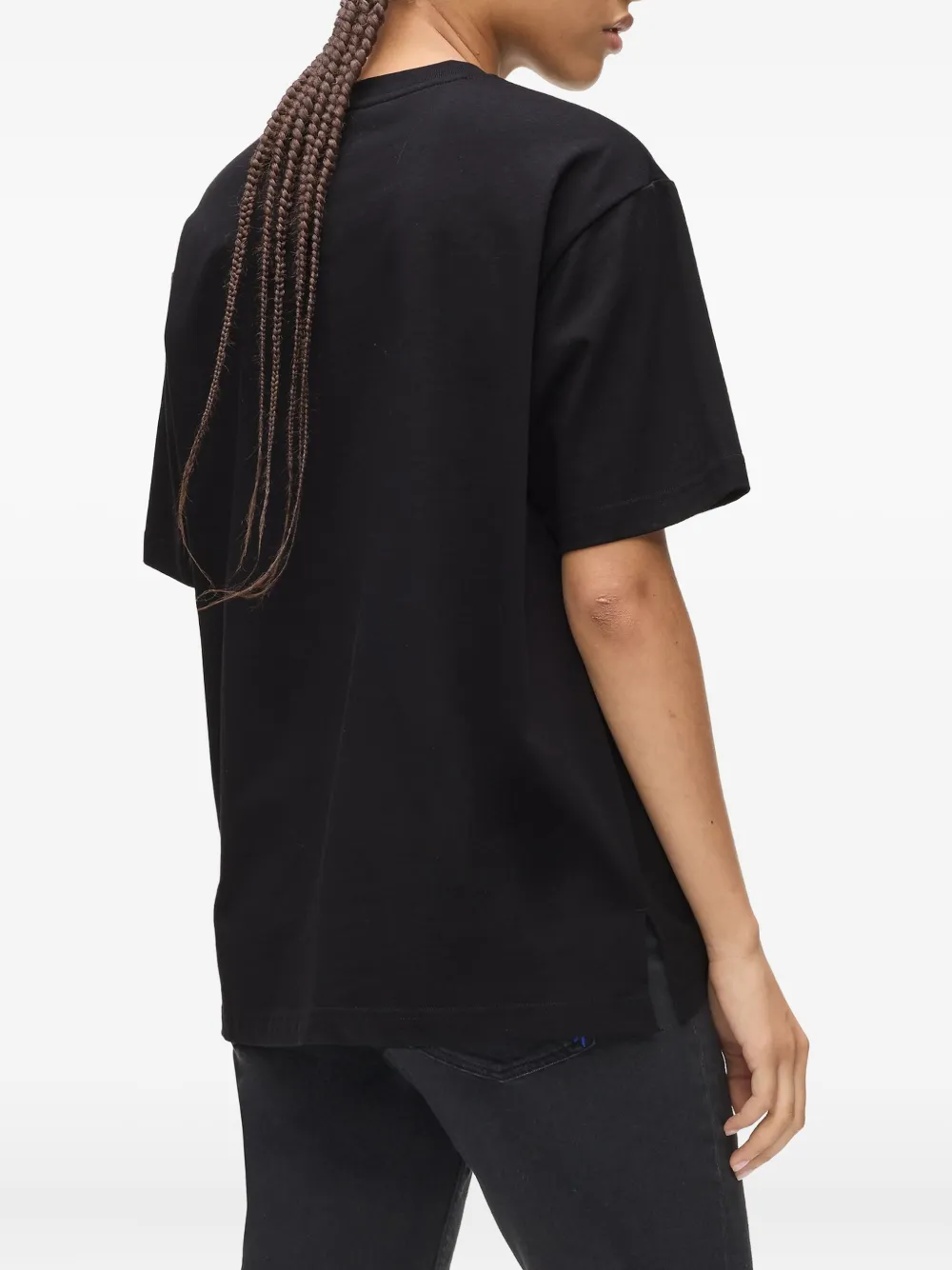 Karl Lagerfeld Jeans Karlism katoenen T-shirt Zwart