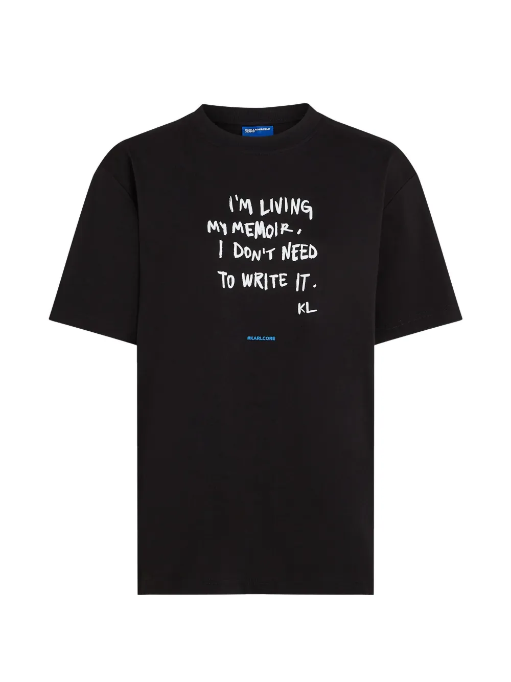 Karl Lagerfeld Jeans Karlism katoenen T-shirt Zwart