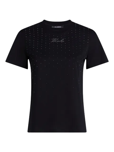 Karl Lagerfeld rhinestone-embellished T-shirt