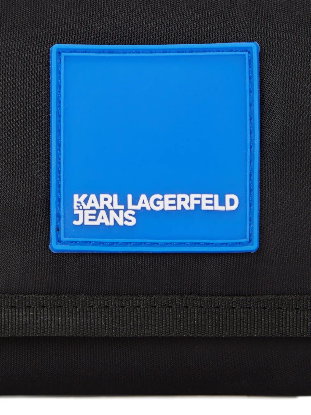 Karl Lagerfeld Jeans Portemonnee met logopatch Zwart