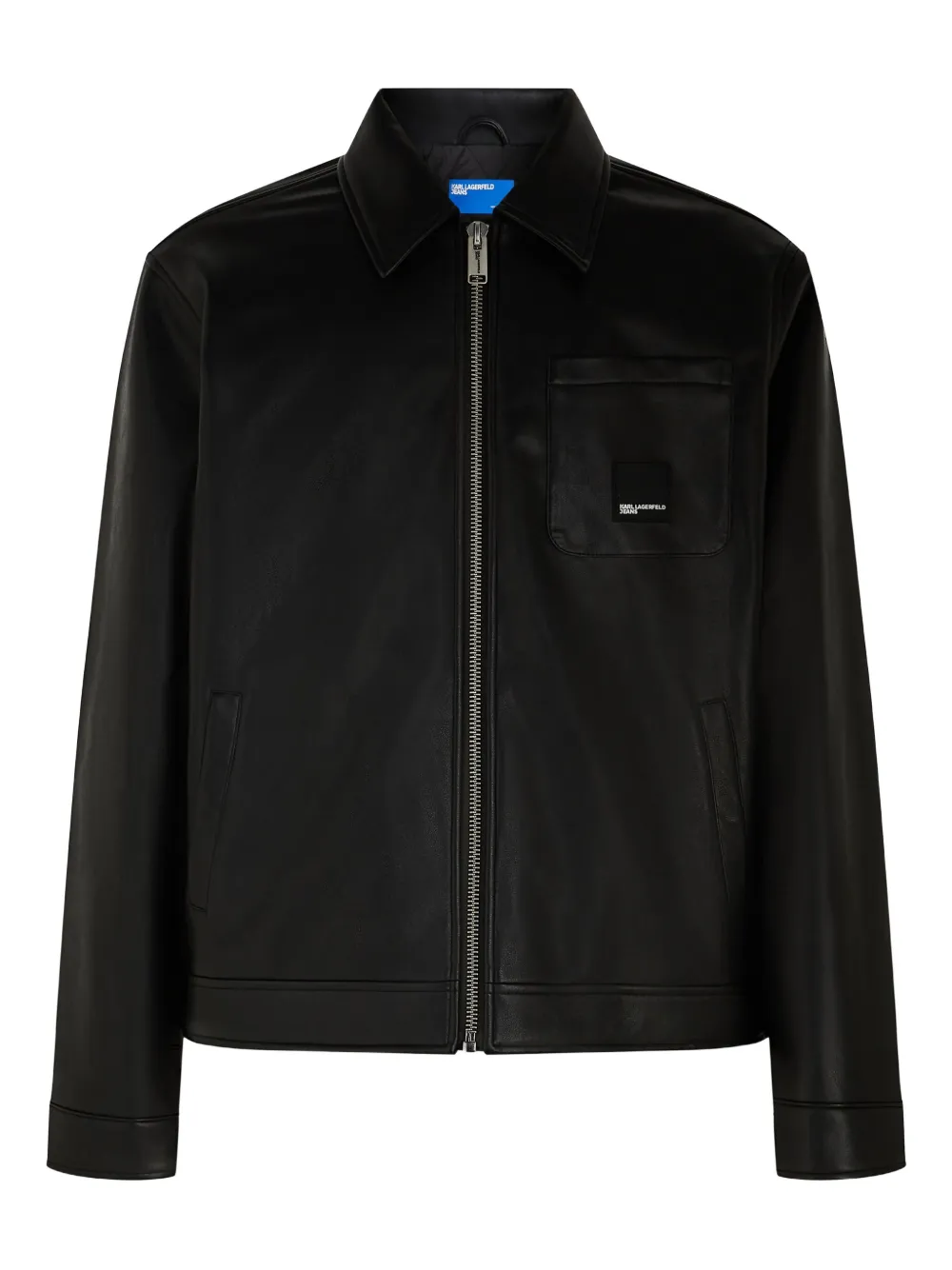 Karl Lagerfeld Jeans chamarra con cierre y bolsillo | negro | Image 1