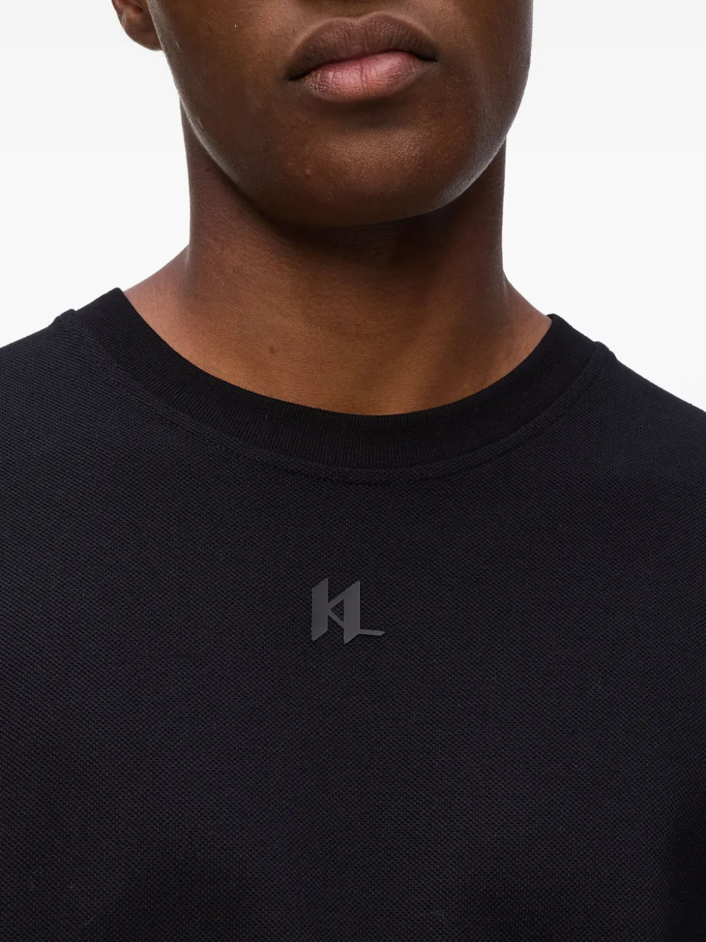 Karl Lagerfeld T-shirt met logoprint Zwart