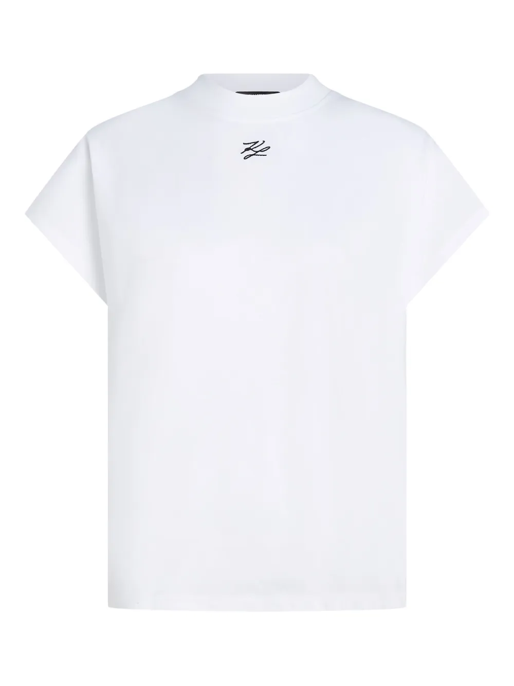 Karl Lagerfeld T-shirt con ricamo Autograph - Bianco