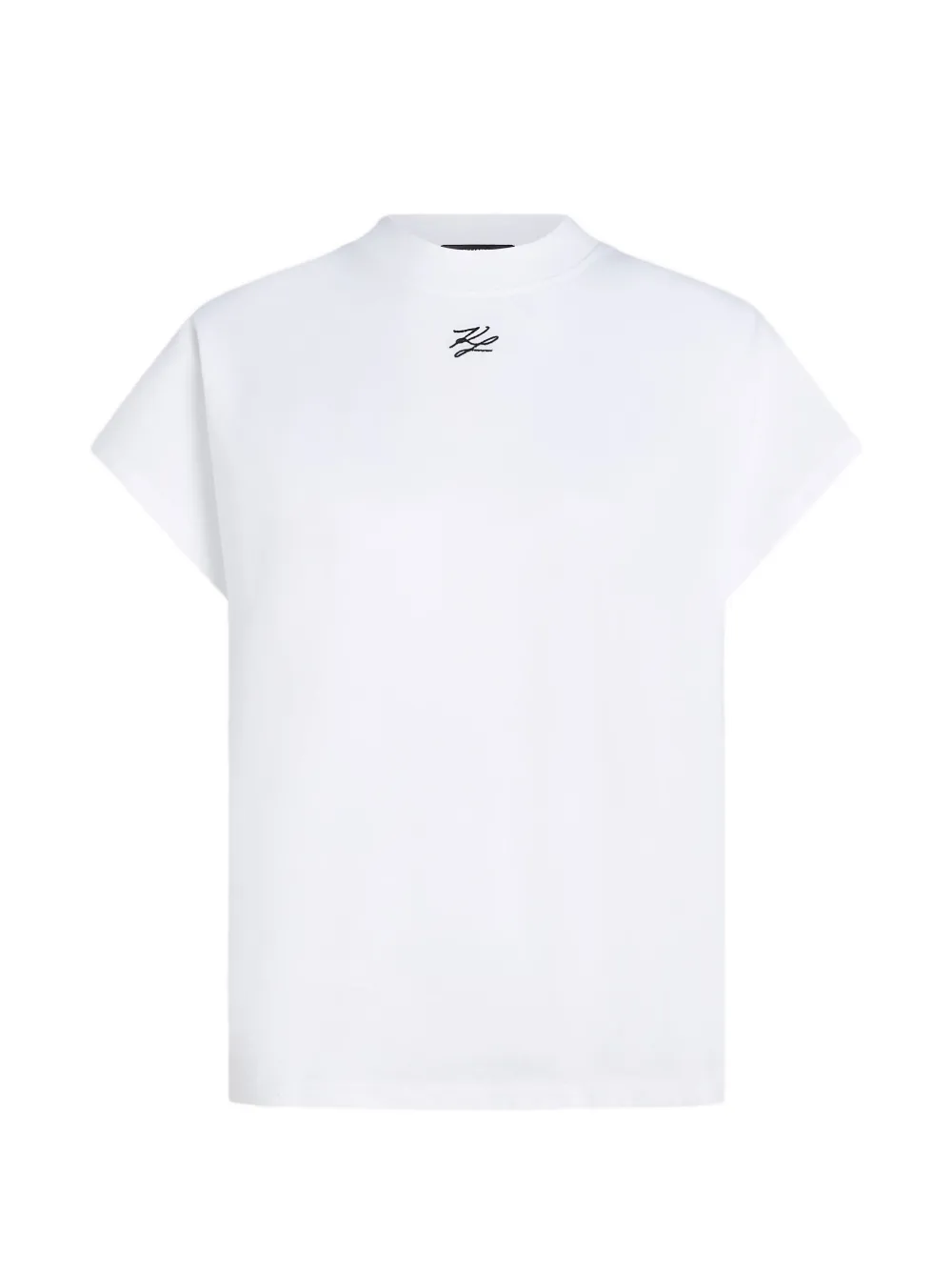 Karl Lagerfeld T-shirt con ricamo Autograph - Bianco