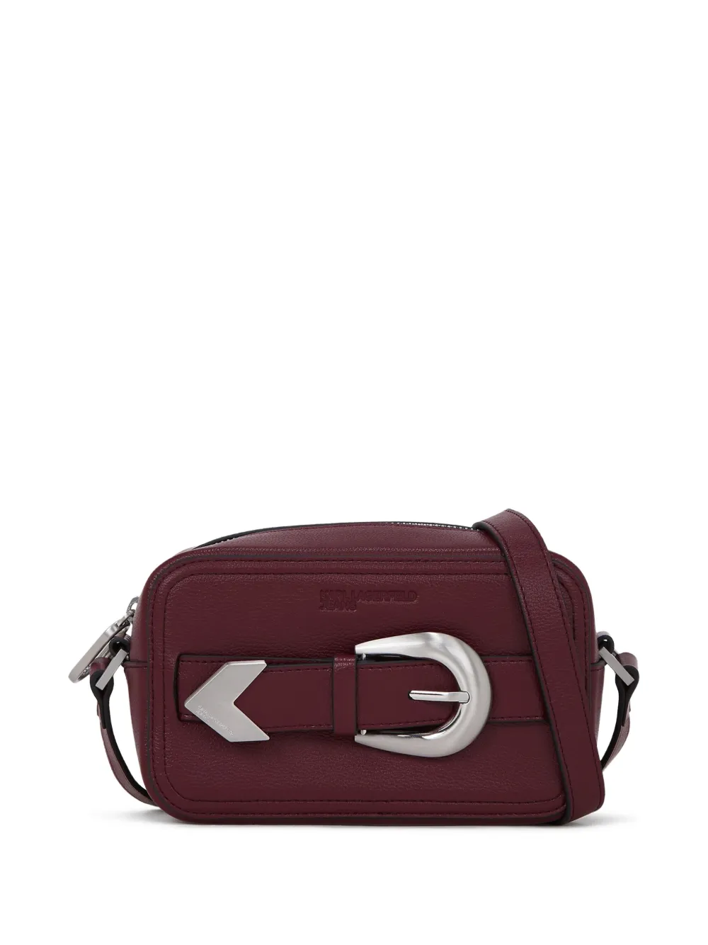 Karl Lagerfeld Jeans Borsa a tracolla con fibbia piccola - Rosso