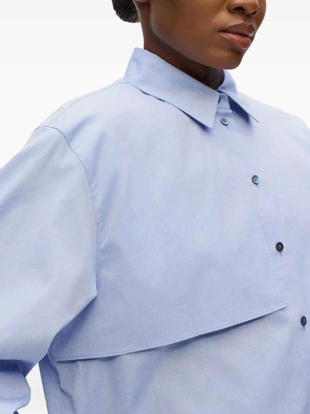 Karl Lagerfeld Ikon blouse met print Blauw