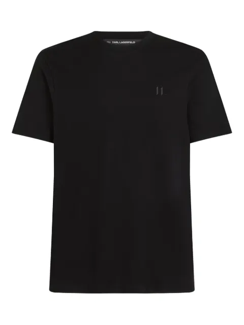 Karl Lagerfeld embroidered-logo crew-neck T-shirt
