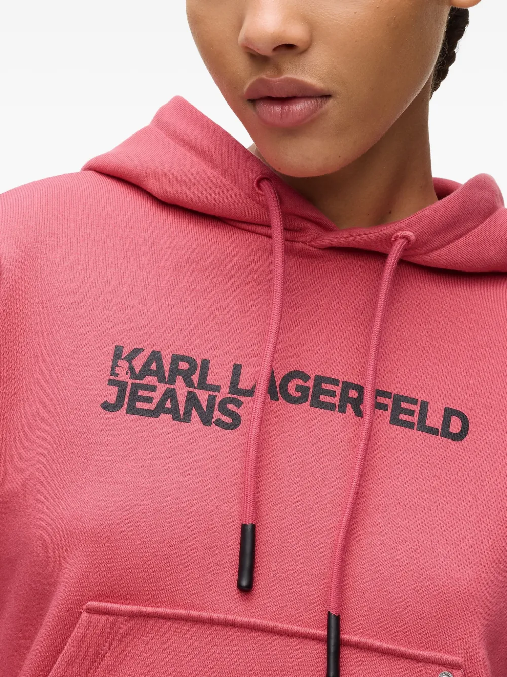 Karl Lagerfeld Jeans Hoodie met logoprint Roze
