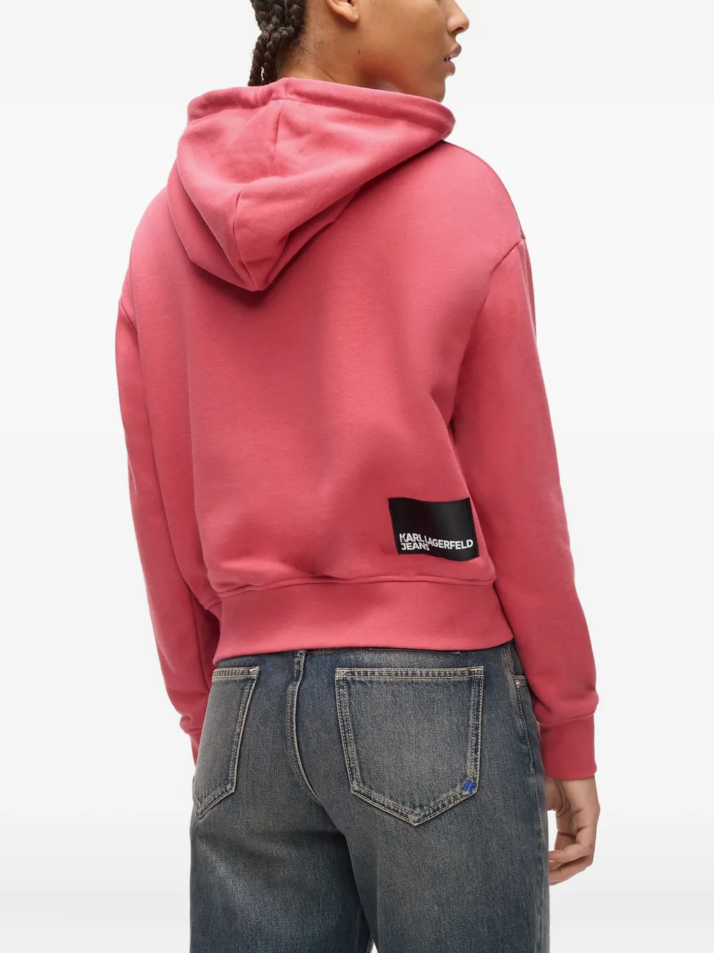 Karl Lagerfeld Jeans Hoodie met logoprint Roze