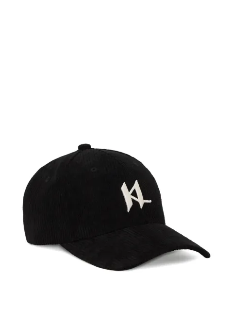 Karl Lagerfeld monogram corduroy baseball cap