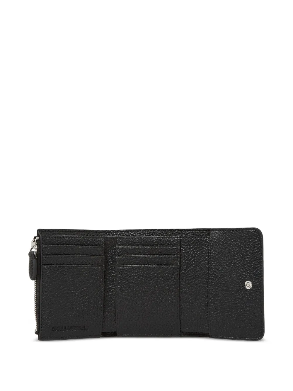 Karl Lagerfeld Ikon portemonnee met textuur Zwart