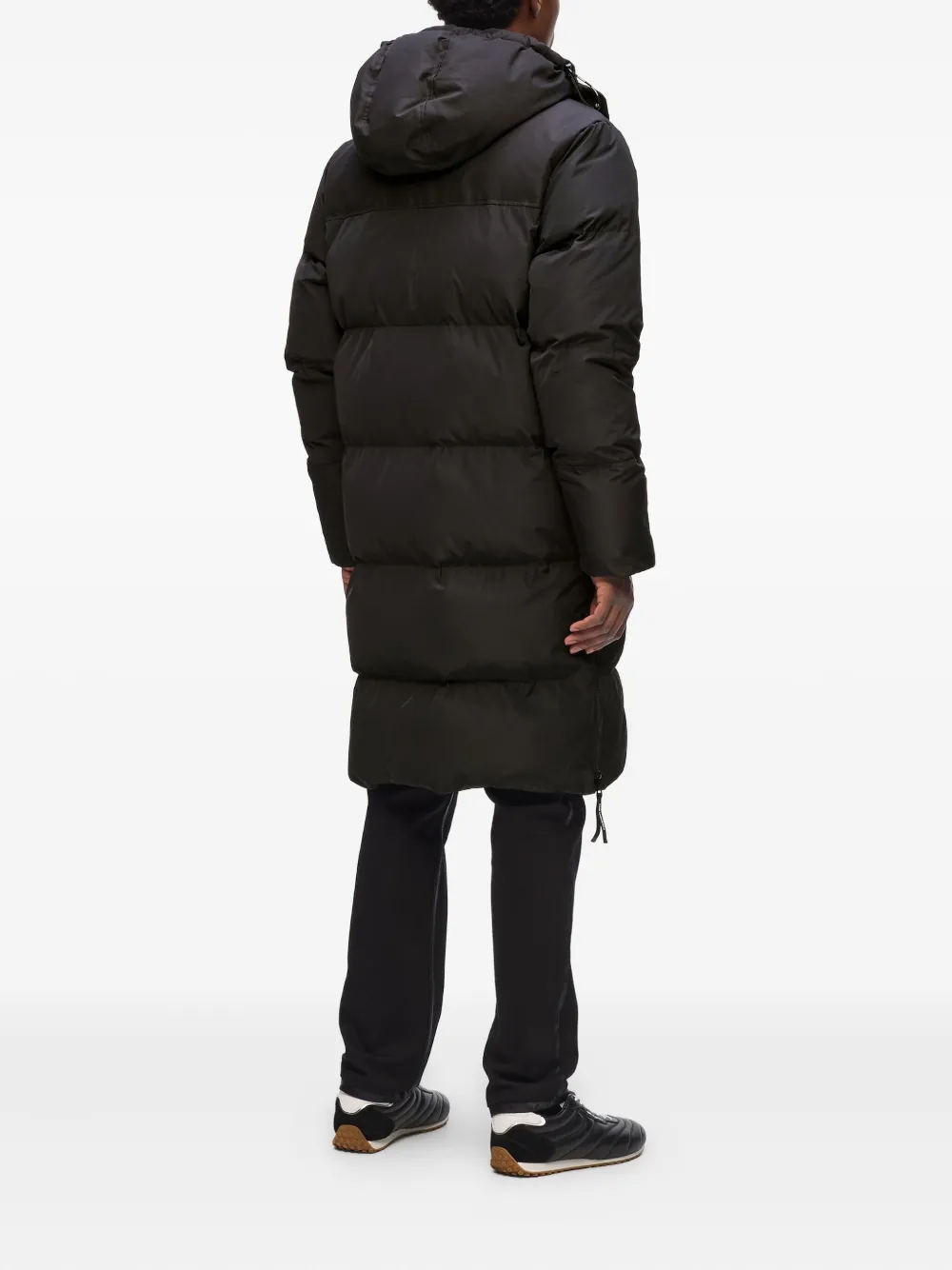 Karl Lagerfeld Gewatteerde jas met capuchon Zwart