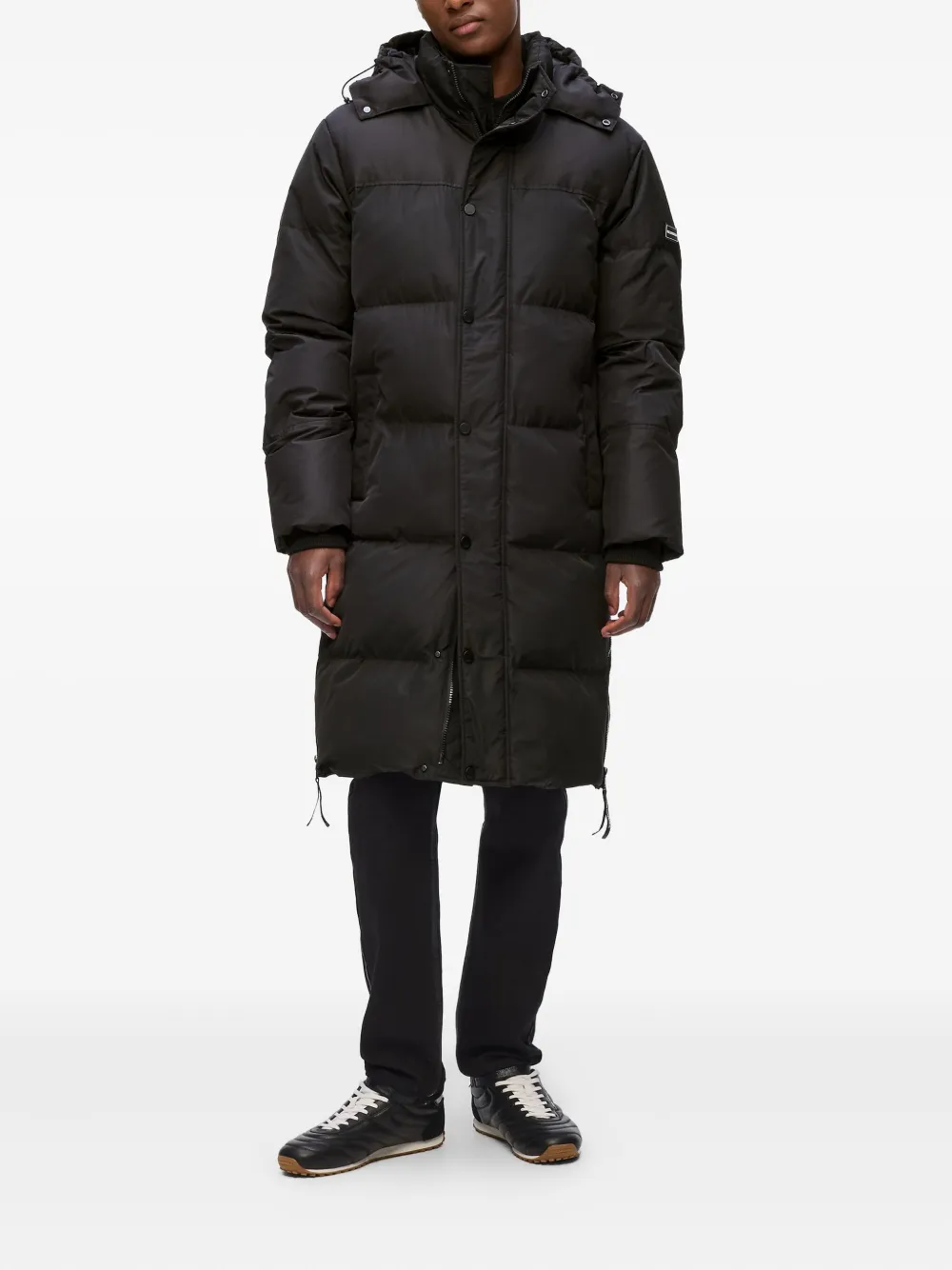 Karl Lagerfeld Gewatteerde jas met capuchon Zwart