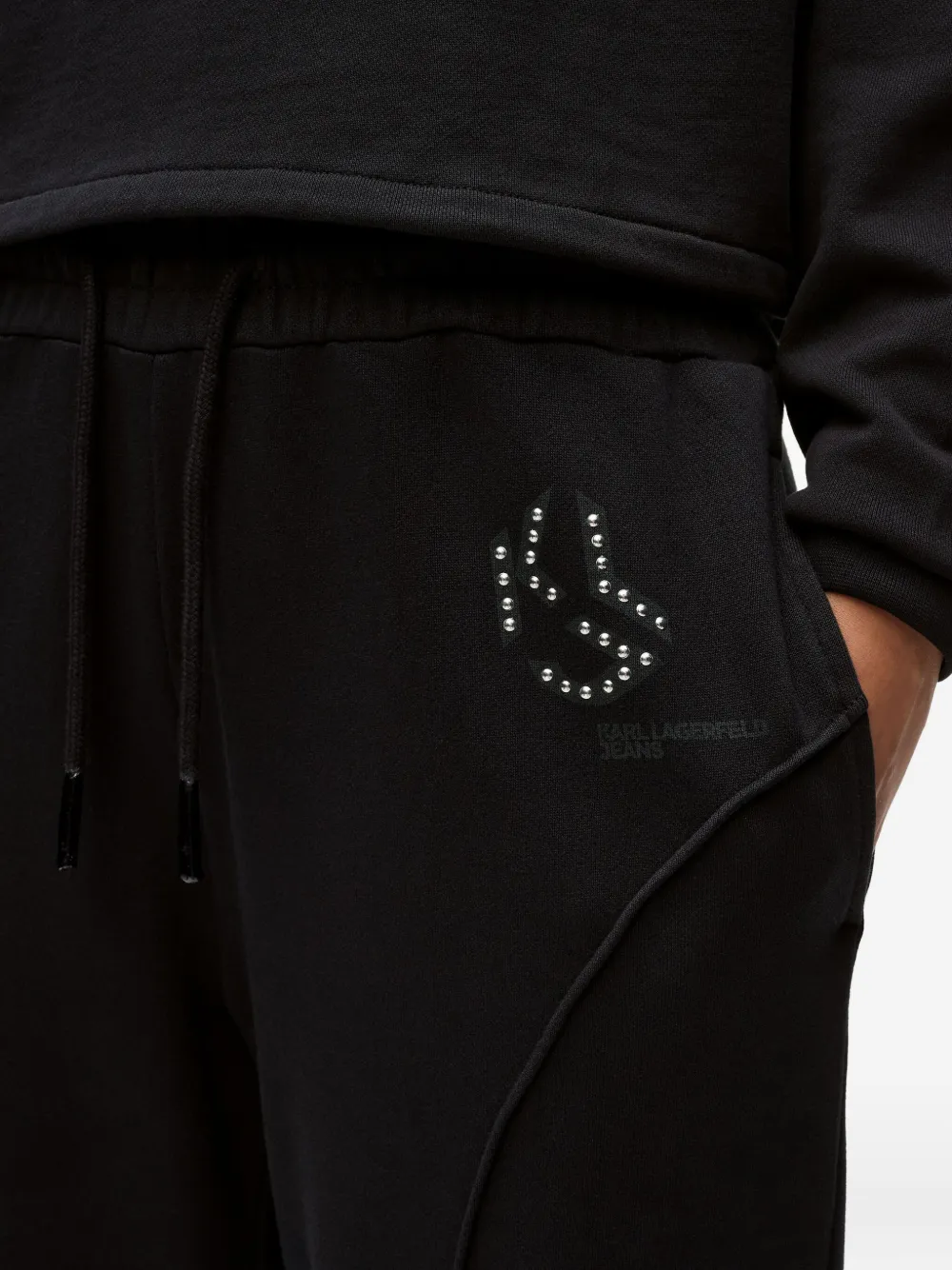 Karl Lagerfeld Jeans Joggingbroek met logo Zwart