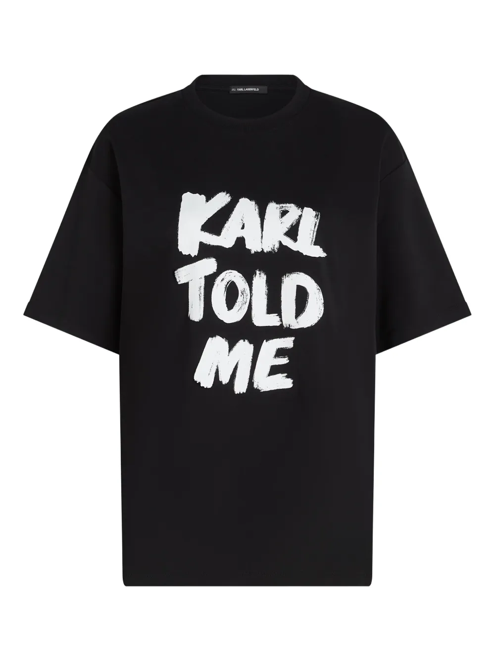 Karl Lagerfeld Karl Told Me Tシャツ - ブラック Karl Lagerfeld Karl Told Me Tシャツ - ブラック