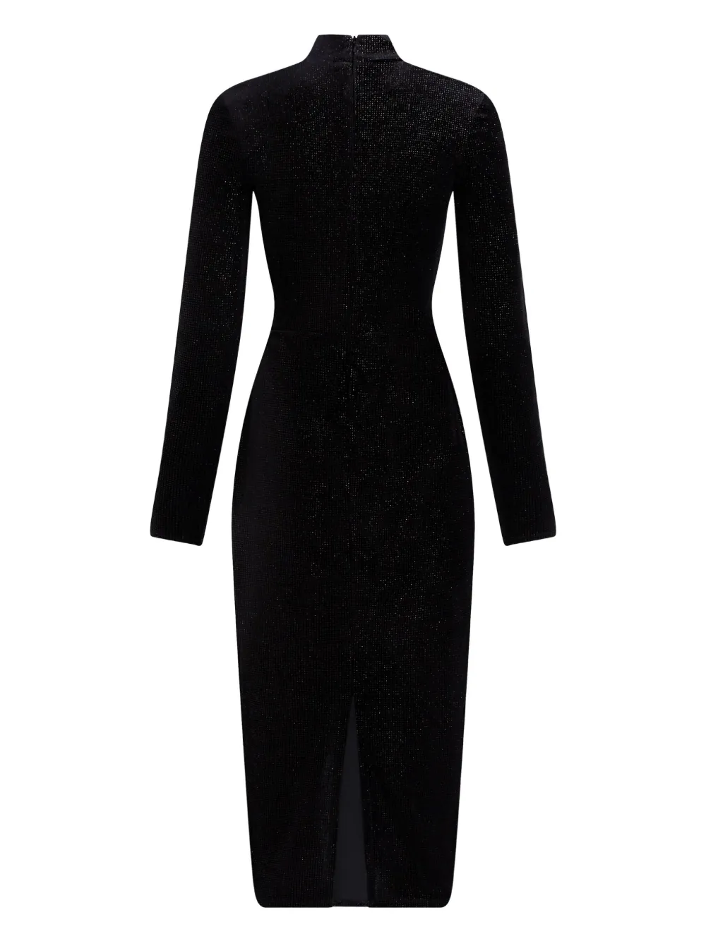 Karl Lagerfeld Sparkle High-neck Dress In Black