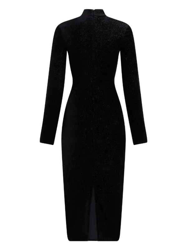Karl Lagerfeld - Sparkling Velvet Dress, Woman, Black, Size: S