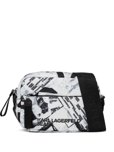 Karl Lagerfeld Jeans all-over print crossbody bag