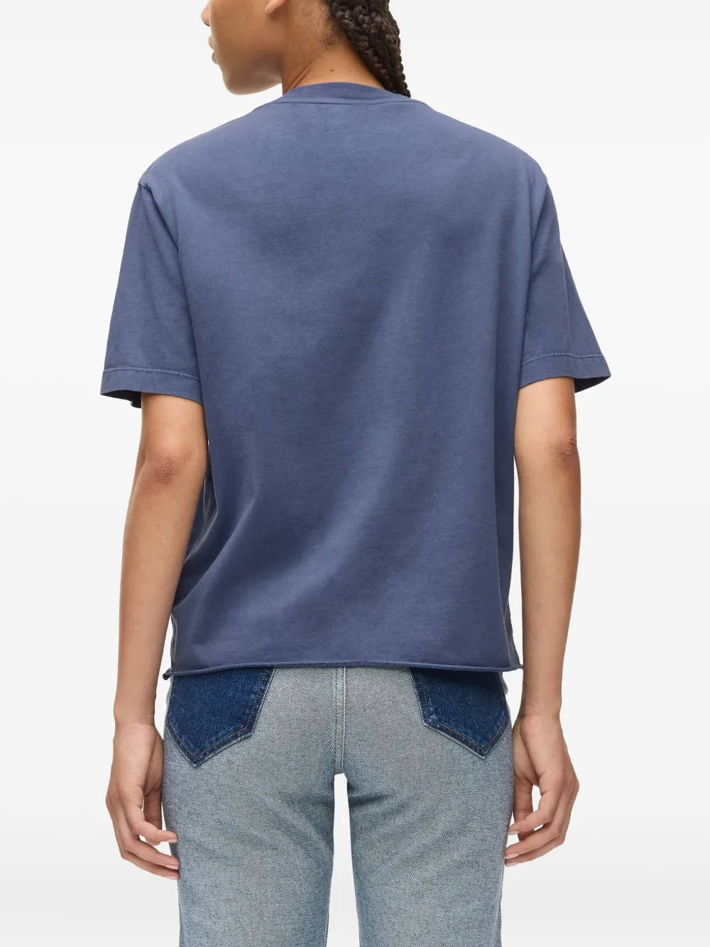 Karl Lagerfeld Jeans T-shirt met geborduurd logo Blauw