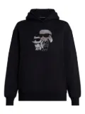 Karl Lagerfeld rhinestone-embellished Ikonik Karl hoodie - Black