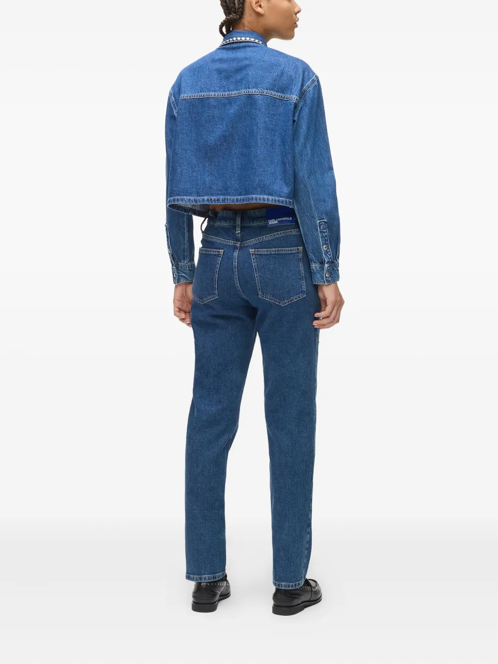 Karl Lagerfeld Jeans Straight-leg Jeans In Blue