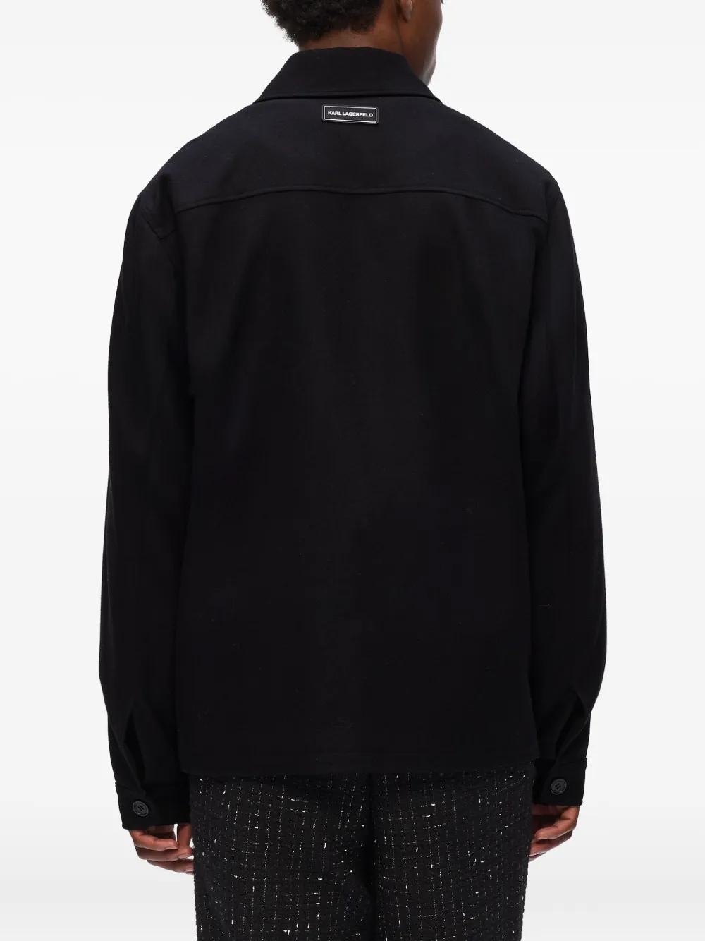 Karl Lagerfeld Shirtjack met ritszak Zwart