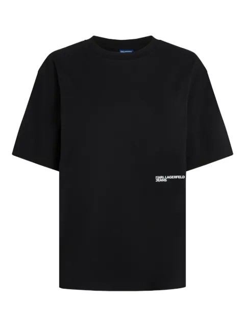 Karl Lagerfeld Jeans playera con logo estampado